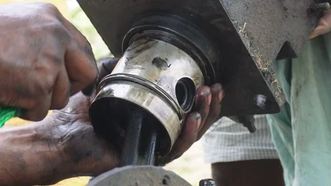 Mechanic Repairing Engine Stock-Footage 333968317