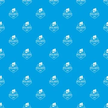 Mechanic service pattern seamless blue Illustrazione stock