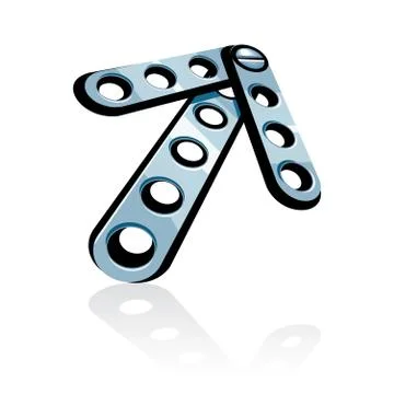 Mechanic set arrow, vector illustration Stock Illustration