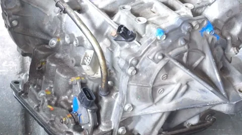 Mechanic Testing Out Gearbox  Stock Footage 53966958