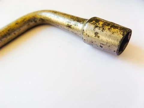 Mechanic tool: L-Shaped Socket Wrench Tool with blur effect, closely focused, Stock Photos