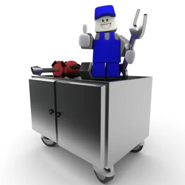 Mechanic with tools Stock Illustration