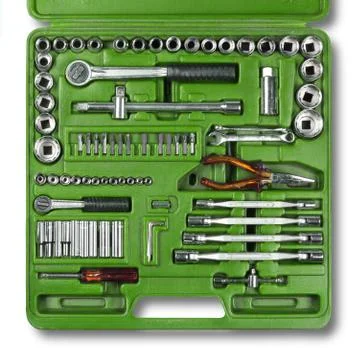 Mechanic tools set Stock Photos