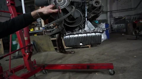 Mechanic tuning Stock Footage 220874836