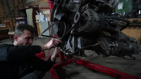 Mechanic tuning Vídeo Stock 220874849
