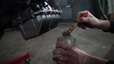 Mechanic tuning Vídeo Stock 220874913