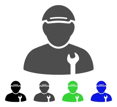 Mechanic Vector Icon Stock Illustration