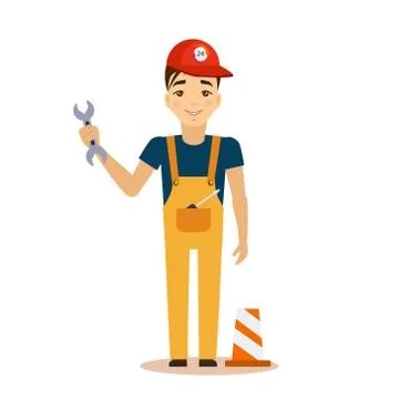Mechanic Vector Illustration Illustrazione stock