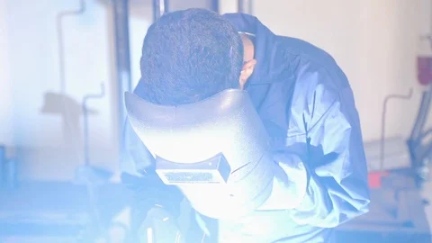 Mechanic Welding Stock Footage 122853033