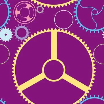 Mechanic wheels seamless pattern mechanic wheels seamless pattern, vector ... Stock Photos