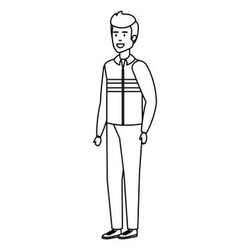 Mechanic worker avatar character Stock Illustration