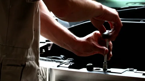 Mechanic at working, man at work Stock Footage 161903520