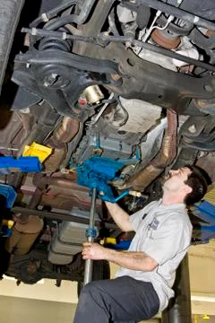 Mechanic working Stock Photos