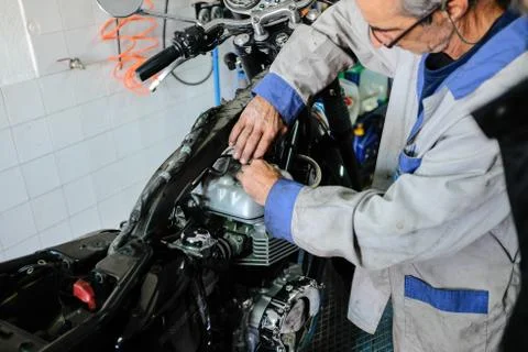 Mechanic working Fotos Stock