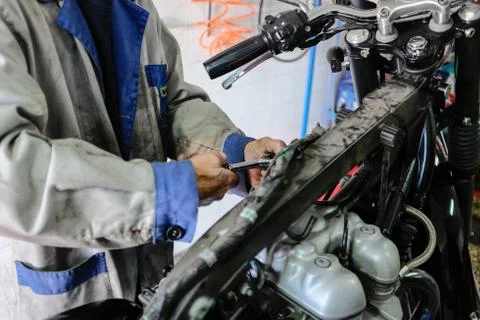 Mechanic working Fotos Stock