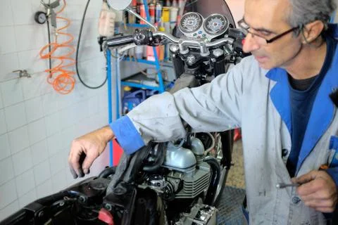 Mechanic working Stock Photos