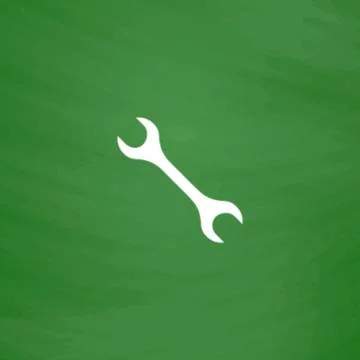 Mechanic Wrench icon Illustrazione stock