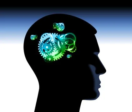 Mechanical abstract thinking Stock Illustration