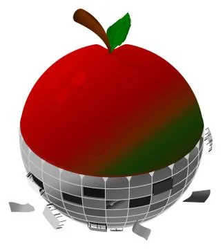 Mechanical Apple Illustrazione stock