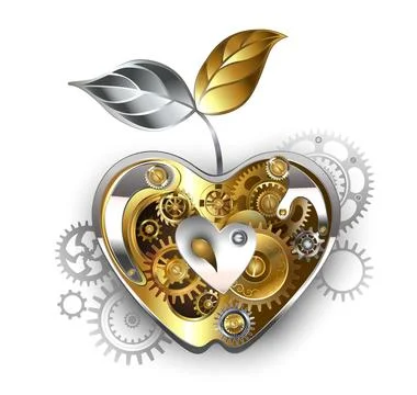 Mechanical apple Stock Illustration