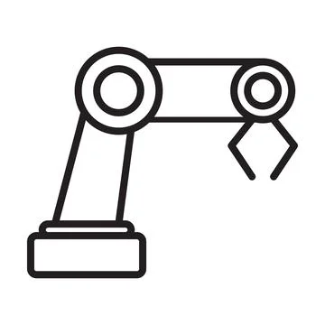 Mechanical arm icon vector for your website design, logo, app, UI. illustrati Stock Illustration