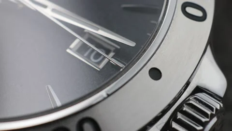 Mechanical Automatic Watch With Ticking Hands Stock Footage 239470808