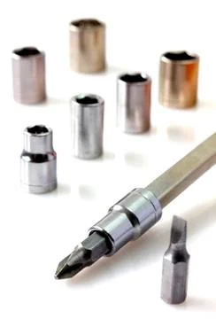 Mechanical bit tool set Stock Photos