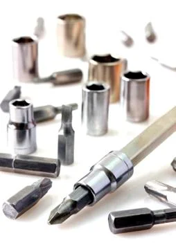 Mechanical bit tool set Stock Photos