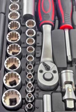 Mechanical bit tool set Stock Photos