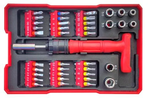 Mechanical bit tool set Stock Photos