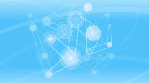 Mechanical blue background Stock Footage 61250496