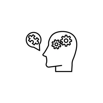 Mechanical brain human icon. Element of artificial intelligence icon for mobile Illustrazione stock