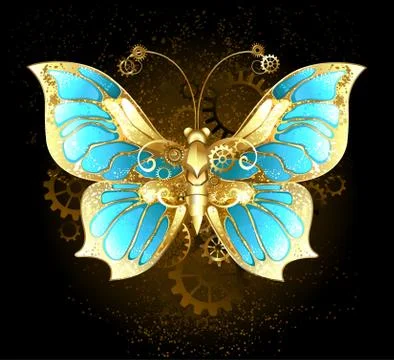 Mechanical Butterfly Stock Illustration