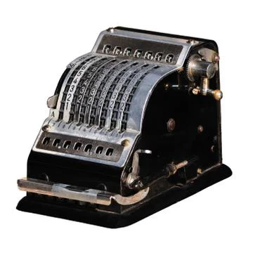 Mechanical calculator Stock Photos