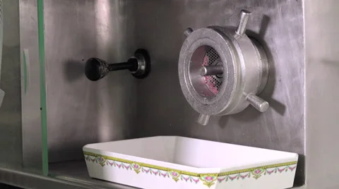 Mechanical chopper producing minced beef Video stock 55759568