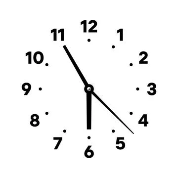 Mechanical clock face with arabic numerals, bezel. Watch dial with minute, hour イラスト素材