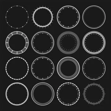 Mechanical clock faces, bezel. White watch dial with minute and hour marks Stock Illustration