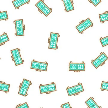 Mechanical clock vector seamless pattern Ilustración de archivo