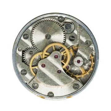 Mechanical clockwork Mechanical clockwork close up ,model released, Symbol... Foto stock