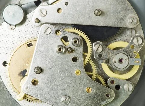 Mechanical clockwork Mechanical clockwork close up ,model released, Symbol... Foto stock