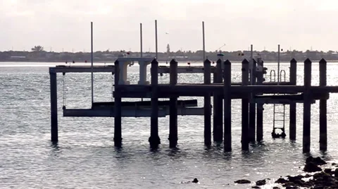 Mechanical Dock Stock Footage 39568226