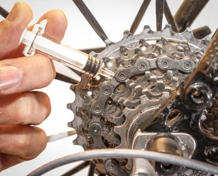 Mechanical doping in cycling Stock Photos
