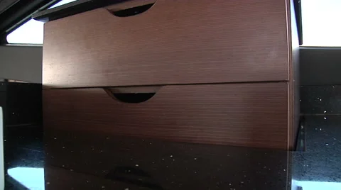 Mechanical drawer closing on a boat  Stock Footage 41687870