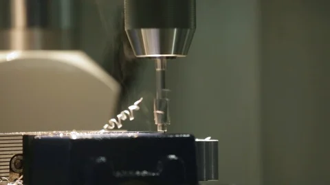 Mechanical drill (cnc) Stock Footage 101960151