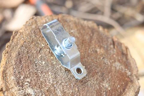Mechanical element to stretch the fence wire, wire tensioner Foto stock