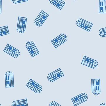 Mechanical elevator industry glyph seamless pattern 库存插图