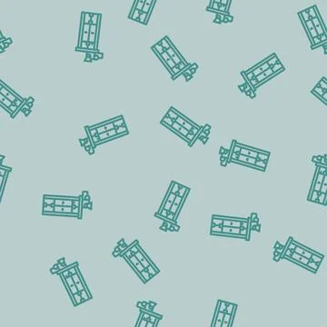 Mechanical elevator industry line vector seamless pattern イラスト素材