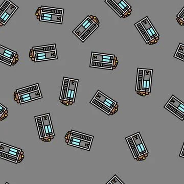 Mechanical elevator industry vector seamless pattern イラスト素材