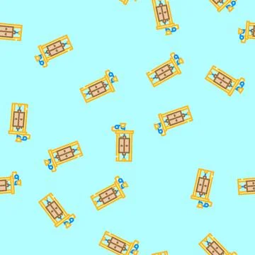 Mechanical elevator industry vector seamless pattern イラスト素材