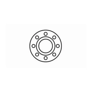 Mechanical engineering bearing part icon Stock Illustration